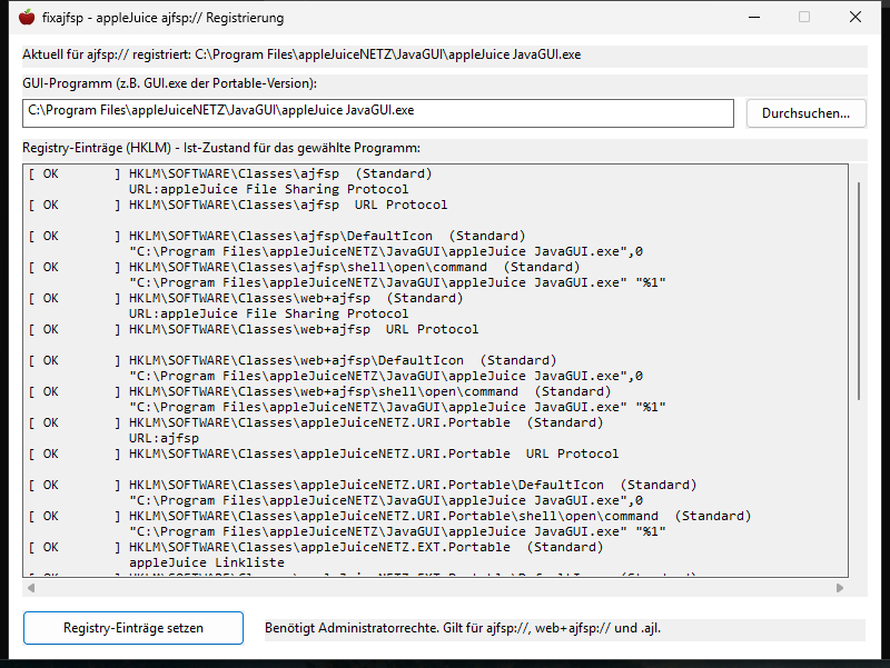 fixajfsp unter Windows